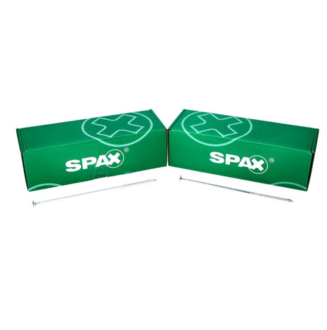 SPAX HI.FORCE Vis à bois 6,0 x 60 mm - Tête disque, Filetage partiel, Torx T-Star Plus T30, Wirox 4CUT, 200 pcs. ( 0251010600605 )