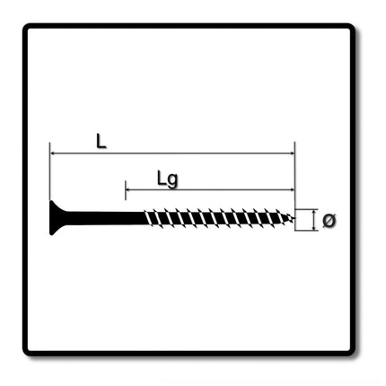 SPAX Vis pour façade 4,0 x 60mm - Acier inoxydable A2 - Filetage partiel - Tête fraisée bombée - Torx T-STAR Plus T15 - CUT 100 pcs. (0467000400603)