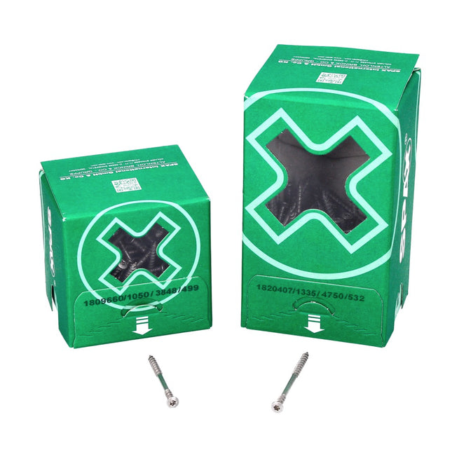 SPAX Vis pour façade 4,5x70mm -  Filetage de fixation - Tête fraisée bombée - T-STAR Plus Torx T20 - CUT -  Acier inoxydable A2 100pcs. (25470004507022 )