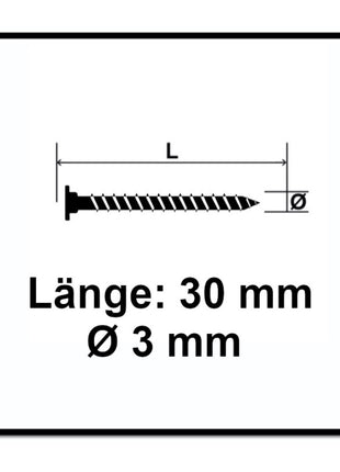 SPAX Vis à tête plate pour la fixation de panneaux arrière 3,0 x 30mm - Filetage total - T-STAR Plus - Torx T10 - Wirox - 4Cut pour panneaux arrière sans lentille 300 pcs. (0151010300303)