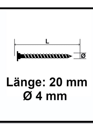 SPAX Vis à tête plate sans lentile 4,0 x 20 mm - Tête plate - Filetage total - Torx T-STAR Plus T20 - Wirox 4Cut, 300 pcs. (0151010400203)