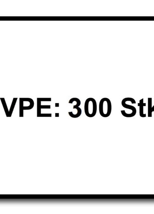 SPAX Vis pour parois arrière sans lentile 4,0 x 25 mm -Tête plate, Filetage total, Torx T-STAR Plus T20, Wirox 4Cut, 300 pcs. (0151010400253 )