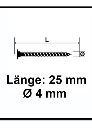 SPAX Flachrückwandkopf Schraube 4,0 x 25 mm 300 Stk. ( 0151010400253 ) Torx T-STAR Plus T20 für Rückwände ohne Linse Vollgewinde Wirox 4Cut