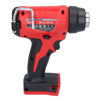 Milwaukee M18 BHG-502 Pistolet à air chaud sans fil 18 V 470 °C + 2x batterie 5,0 Ah + chargeur