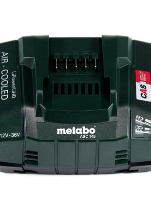 Metabo Set de base 18 V - 2x Batteries 10,0 Ah LIHD + Chargeur ASC 145 système CAS