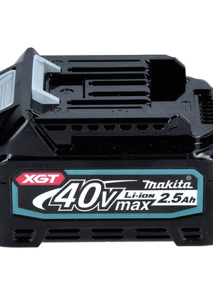 Makita BL 4025 Set de batteries 40 V 2,5 Ah XGT Li-Ion batterie Classe de protection IP64 avec affichage LED (2x 191B36-3)