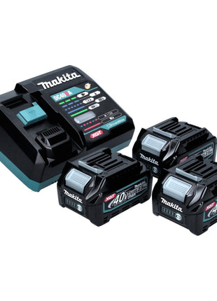 Makita Power Source Kit 40 V max. mit 3x BL 4025 Akku 2,5 Ah XGT ( 3x 191B36-3 ) + DC 40 RA Schnell Ladegerät XGT LXT ( 191E07-8 )