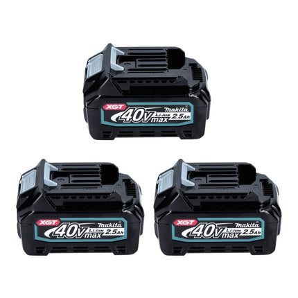 Makita Power Source Kit 40 V max. avec 3x BL 4025 batterie 2,5 Ah XGT ( 3x 191B36-3 ) + DC 40 RA chargeur rapide XGT LXT ( 191E07-8 )