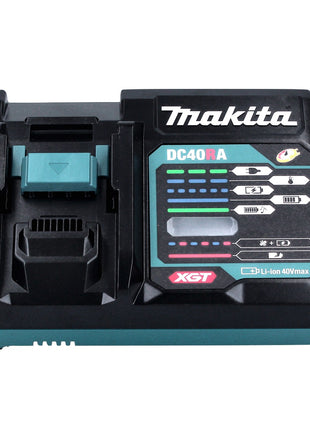 Makita Kit de démarrage batterie 40 V maxi + 2x Batteries BL 4025 2,5 Ah (2x 191B36-3) + Chargeur (191E07-8) + Adaptateur (191C10-7)