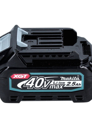 Makita Kit de démarrage batterie 40 V maxi + 2x Batteries BL 4025 2,5 Ah (2x 191B36-3) + Chargeur (191E07-8) + Adaptateur (191C10-7)