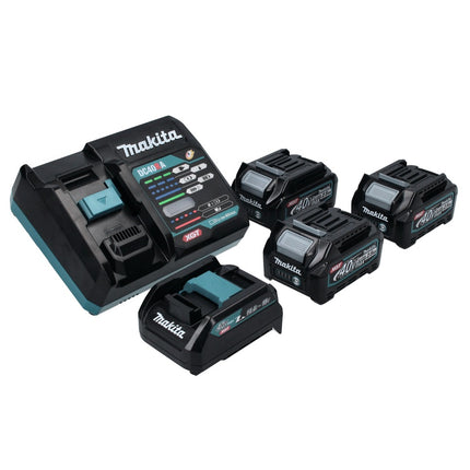 Makita Power Source Kit 40 V max. avec 3x BL 4025 batterie 2.5 Ah ( 3x 191B36-3 ) + DC 40 RA chargeur rapide ( 191E07-8 ) + ADP10 adaptateur de charge LXT sur XGT 14,4V 18V ( 191C10-7 )