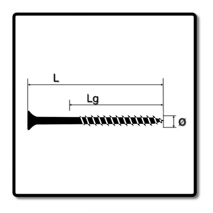 SPAX Vis pour façade 4,0 x 60mm - Acier inoxydable A2 - Filetage Partiel - Tête fraisée bombée - Torx T-STAR Plus T15 - CUT 500 pcs. (5x 0467000400603)