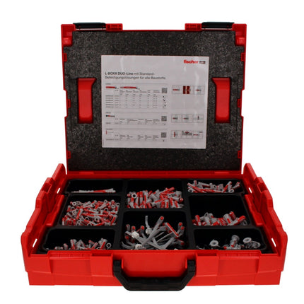 Fischer 102 DUO-Line Set de chevilles, 833 pcs. + L-Boxx DUOBLADE DUOTEC DUOPOWER ( 558626 )