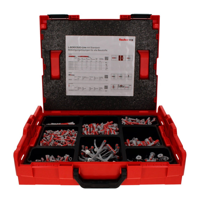 Fischer 102 DUO-Line Set de chevilles, 833 pcs. + L-Boxx DUOBLADE DUOTEC DUOPOWER ( 558626 )