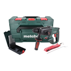 Metabo KHA 18 LTX Perforateur sans fil 18 V 2,2 J SDS Plus + 7 pièces P4P SDS plus jeu de perceuses à maçonnerie + Coffret metaBOX - sans batterie, sans chargeur