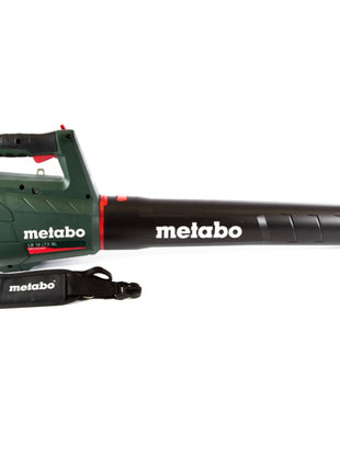 Soplador de hojas a batería Metabo LB 18 LTX BL 18 V sin escobillas + 2x baterías 10,0 Ah + cargador