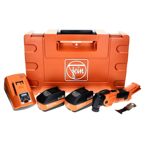 FEIN MultiMaster AMM 500 PLUS Machine oscillante sans fil 18 V Starlock Plus + 2x Batteries 5,2 Ah + Chargeur + Coffret