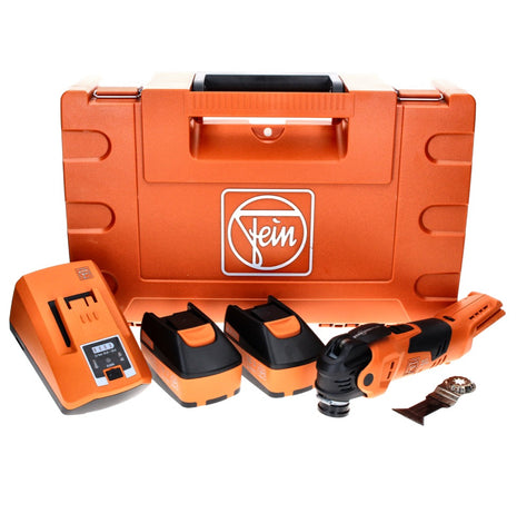 Fein MultiMaster AMM 300 Plus Machine oscillante sans fil 12 V Starlock Plus + 2x Batteries 6 Ah + Chargeur + Coffret