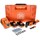 Fein MultiMaster AMM 700 MAX C Machine oscillante sans fil 18 V Starlock Max sans balai + 2x Batteries 3 Ah + Chargeur + Set d accessoires 6 pcs + Coffret Systainer - Remplaçant du 575719