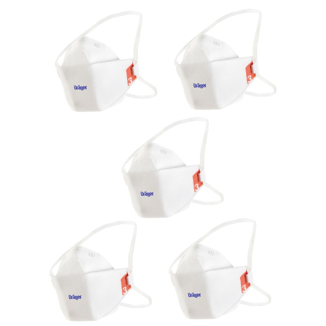 Dräger X-plore Masques respiratoire 1930 sans valve - 5 pièces EN149 : 2001 FFP3 NR D taille M/L