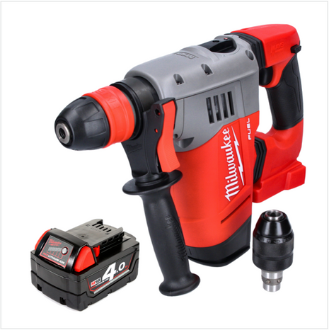 Martillo combinado a batería Milwaukee M18 CHPX-401 18 V 4.0 J SDS Plus Brushless + 1x batería 4.0 Ah - sin cargador