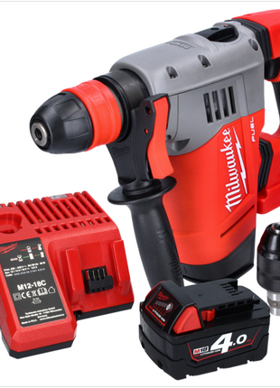 Milwaukee M18 CHPX-401 Perforateur burineur sans fil 4,0 J SDS Plus Brushless 18V + 1x Batterie 4,0Ah + Chargeur