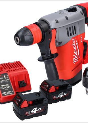 Martillo combinado a batería Milwaukee M18 CHPX-402 18 V 4.0 J SDS Plus Brushless + 2x baterías 4.0 Ah + cargador