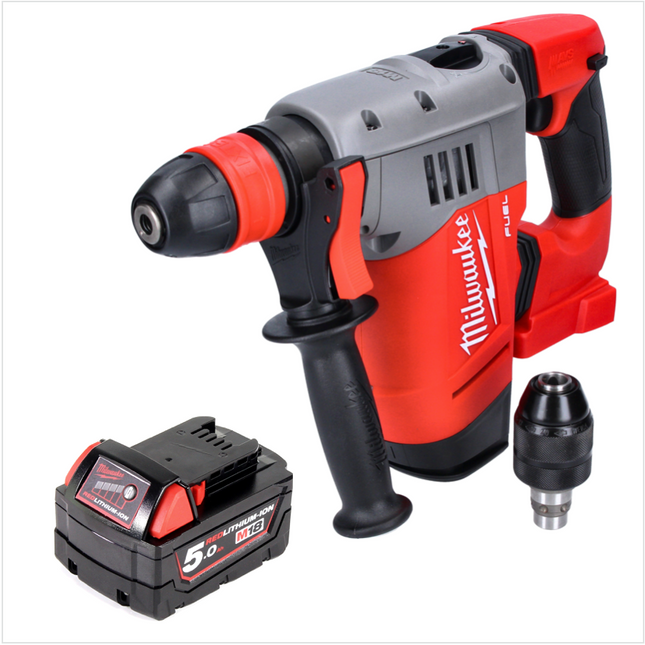 Milwaukee M18 CHPX-501 Perforateur sans fil 18 V 4.0 J SDS Plus brushless + 1x Batterie 5.0 Ah - sans chargeur