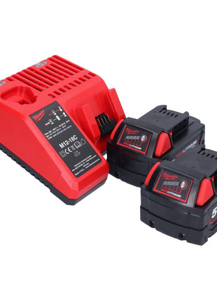 Martillo combinado a batería Milwaukee M18 CHPX-502 18 V 4.0 J SDS Plus Brushless + 2x baterías 5.0 Ah + cargador