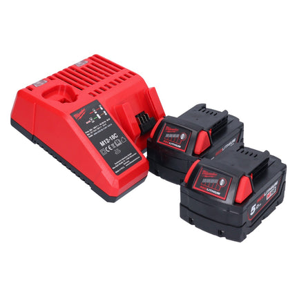Milwaukee M18 CHPX-502C Perforateur sans fil 18 V 4.0 J SDS Plus brushless + 2x Batteries 5.0 Ah + Chargeur