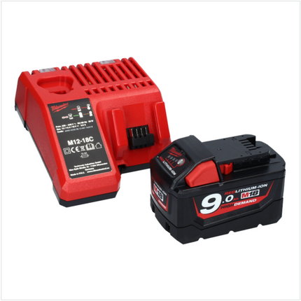 Milwaukee M18 CHPX-901C Perforateur sans fil 18 V 4.0 J SDS Plus brushless + 1x Batterie 9.0 Ah + Chargeur