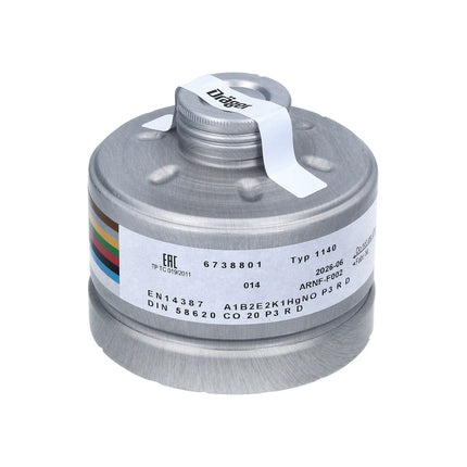 Dräger X-plore Rd40 2x A1B2E2K1 Hg CO NO-P3 RD Filtre de protection respiratoire (2x 6738801) EN148-1