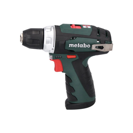 Metabo PowerMaxx BS Basic Set Perceuse visseuse 34 Nm 10,8 V + 2x Batteries 2,0 Ah + Chargeur + Coffret + Jeu de forets, 64 pcs. ( 600080880 )