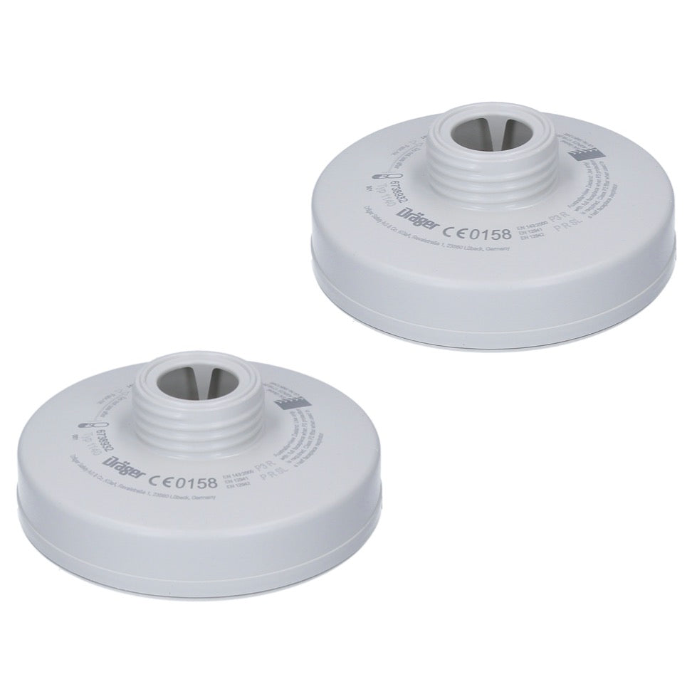 Dräger Rd40 2x P3 R Kit de filtres à particules (2x 6738932) pour masques complets X-plore 6000 et demi-masques X-plore 4000