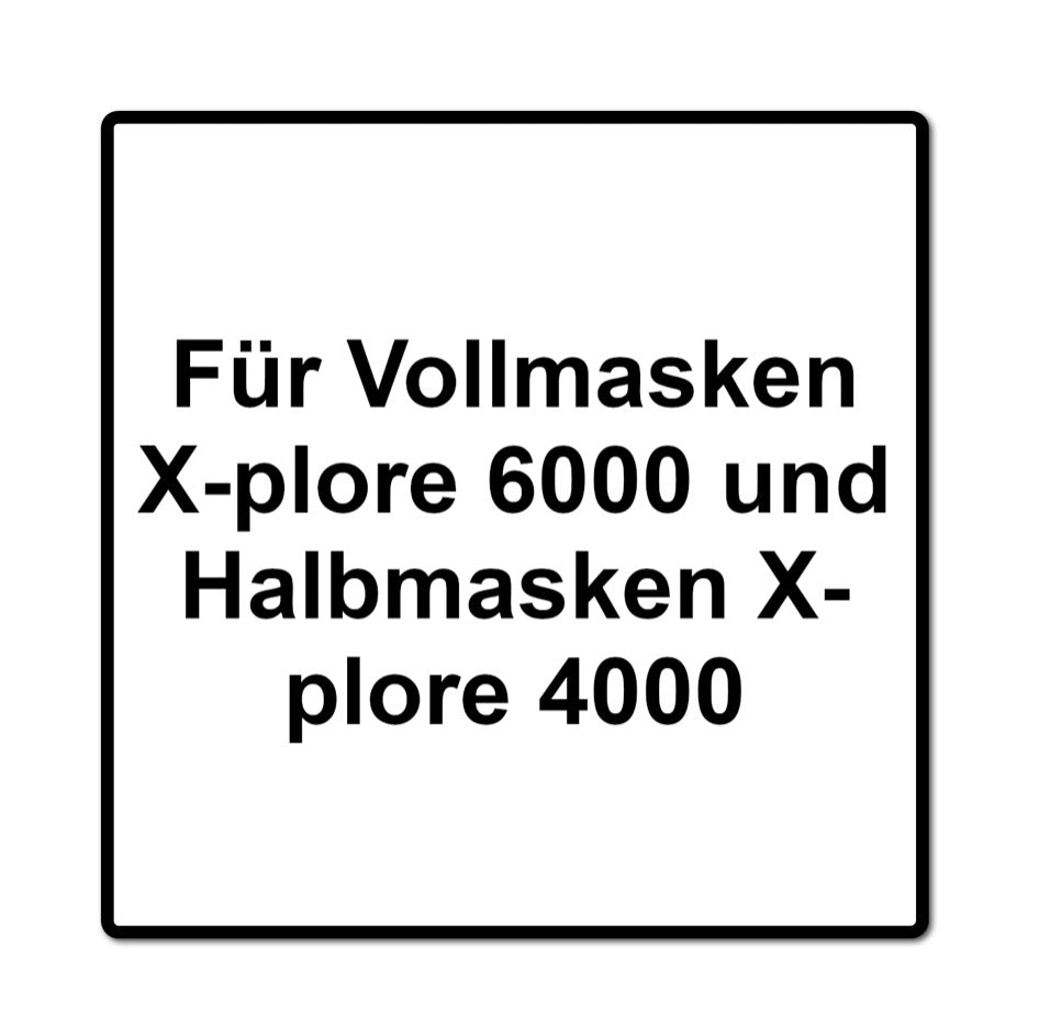 Dräger Rd40 4x P3 R Kit de filtres à particules (4x 6738932) pour masques complets X-plore 6000 et demi-masques X-plore 4000