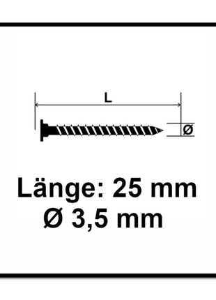 Tornillo de cabeza plana para pared trasera SPAX 3,5 x 25 mm 600 piezas (2x 0151010350253) Torx T-STAR Plus T20 para paredes traseras sin lente rosca completa Wirox 4Cut