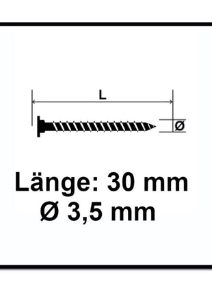 Tornillo de cabeza plana para pared trasera SPAX 3,5 x 30 mm 600 piezas (2x 0151010350303) Torx T-STAR Plus T20 para paredes traseras sin lente rosca completa Wirox 4Cut