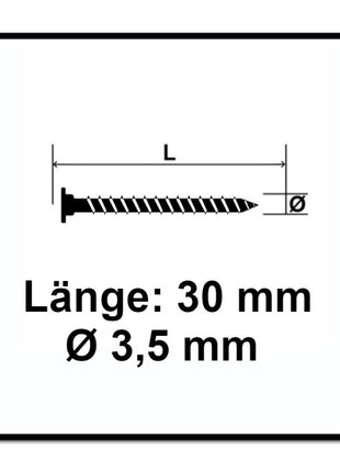 Tornillo de cabeza plana para pared trasera SPAX 3,5 x 30 mm 1500 piezas (5x 0151010350303) Torx T-STAR Plus T20 para paredes traseras sin lente rosca completa Wirox 4Cut