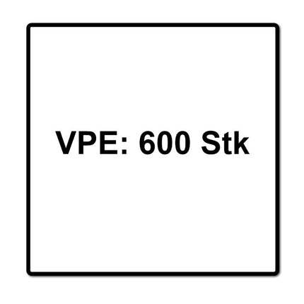 SPAX Vis pour parois arrière 4,0 x 25mm - Filetage total - Tête disque plate - T-STAR plus T20 -  WIROX - 4Cut - 600 pcs. (2x 0151010400253)