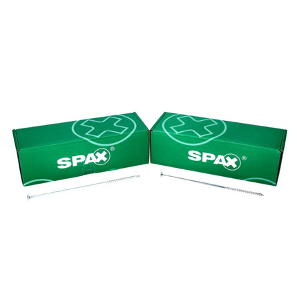 SPAX HI.FORCE Vis à tête disque 6,0 x 220 mm, 250 pcs. Torx T-Star Plus T30, Filetage partiel, Wirox 4Cut (5x 0251010602205)