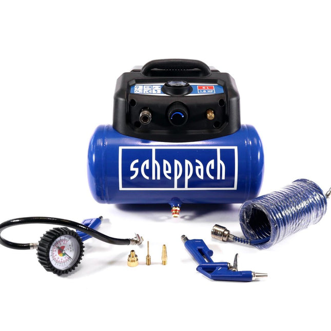 Scheppach HC06 Compresseur 1200 W 6 litres 8 bar (5906132901)