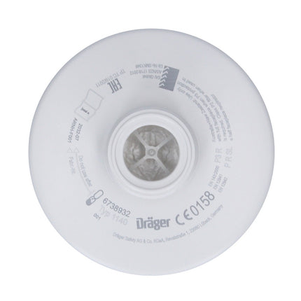 Dräger Rd40 P3 R Kit: Filtres à particules pour masques complets X-plore 6000 et demi-masques X-plore 4000  ( 3x 6738932 )