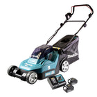 Makita DLM 432 RM2 Tondeuse à gazon sans fil 36 V (2x 18 V) 43 cm brushless + 2x Batteries 4.0 Ah + Chargeur