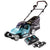 Makita DLM 432 PG4 Tondeuse à gazon sans fil 36 V (2x 18 V) 43 cm brushless + 4x Batteries 6.0 Ah + Chargeur double