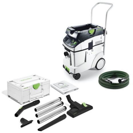 Festool CTM 48 E CLEANTEC aspirador de polvo móvil 48l colector de polvo M (574992) + accesorios + Festool D 36 M RS Plus set de limpieza de renovación 7 piezas (576840)