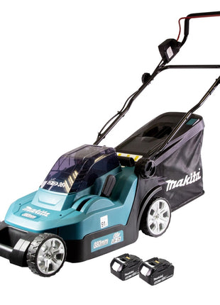 Cortacésped a batería Makita DLM 382 M2 36 V (2x 18 V) 38 cm 40 l + 2x batería 4,0 Ah - sin cargador