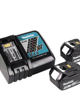 Cortacésped a batería Makita DLM 382 RT2 36 V (2x 18 V) 38 cm 40 l + 2x batería 5,0 Ah + cargador