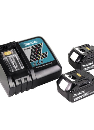 Makita DLM 382 RG2 batterie tondeuse 36 V ( 2x 18 V ) 38 cm 40 l + 2x batterie 6,0 Ah + chargeur