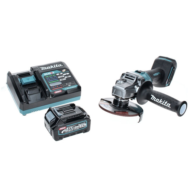 Makita GA 005 GD1 Meuleuse d'angle sans fil 40 V max. 125 mm Brushless XGT + 1x batterie 2,5 Ah + chargeur