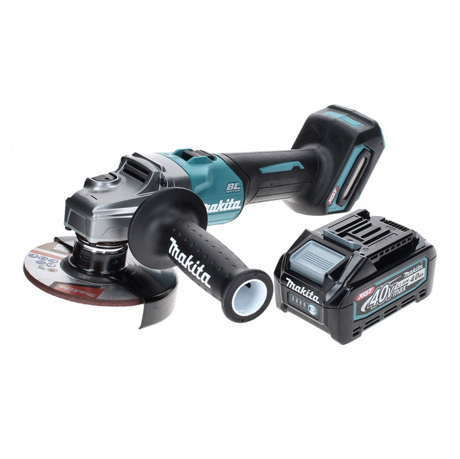Makita GA 005 GM1 Meuleuse d'angle sans fil 40 V max. 125 mm Brushless XGT + 1x batterie 4,0 Ah - sans chargeur